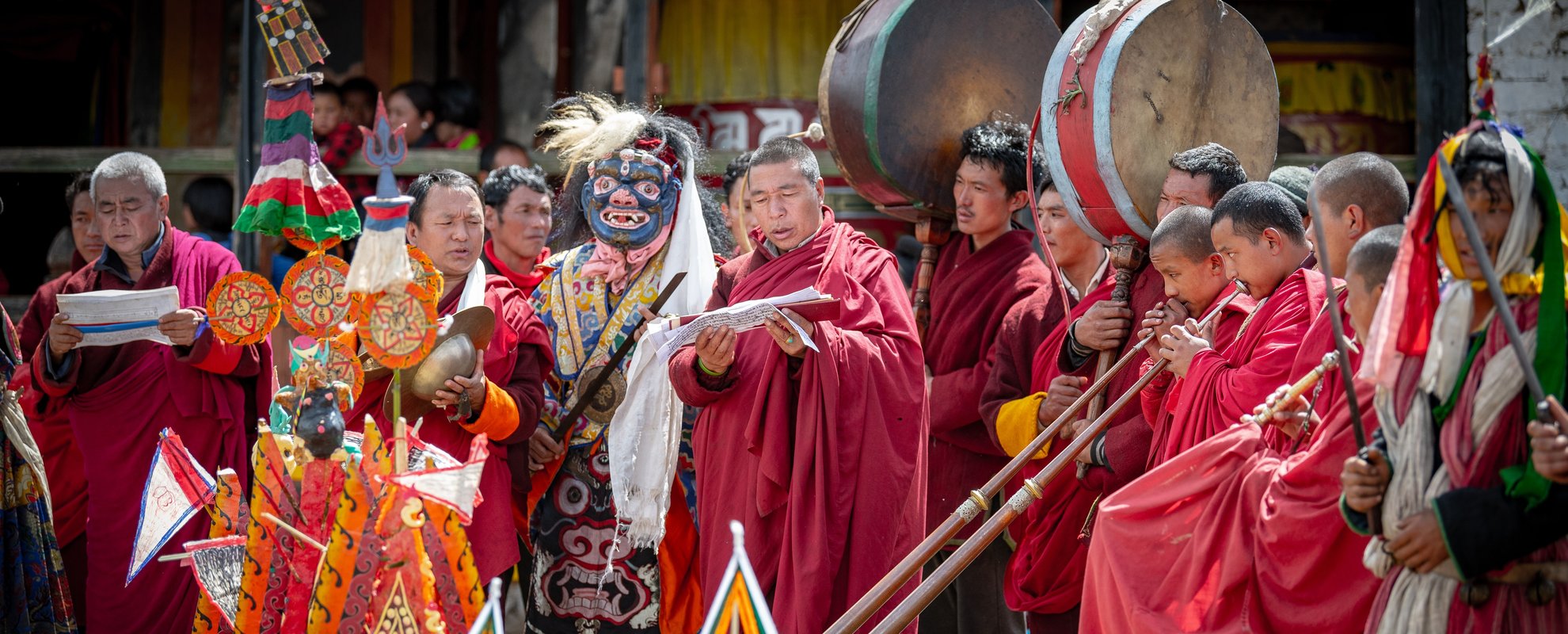Festival i östra Bhutan
