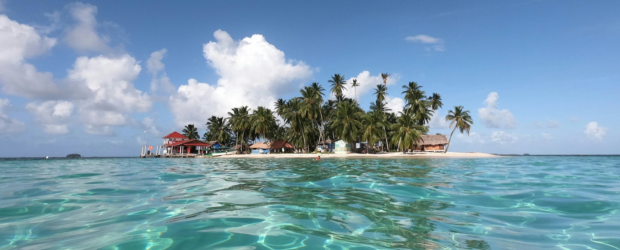En av många vackra öar i Panama