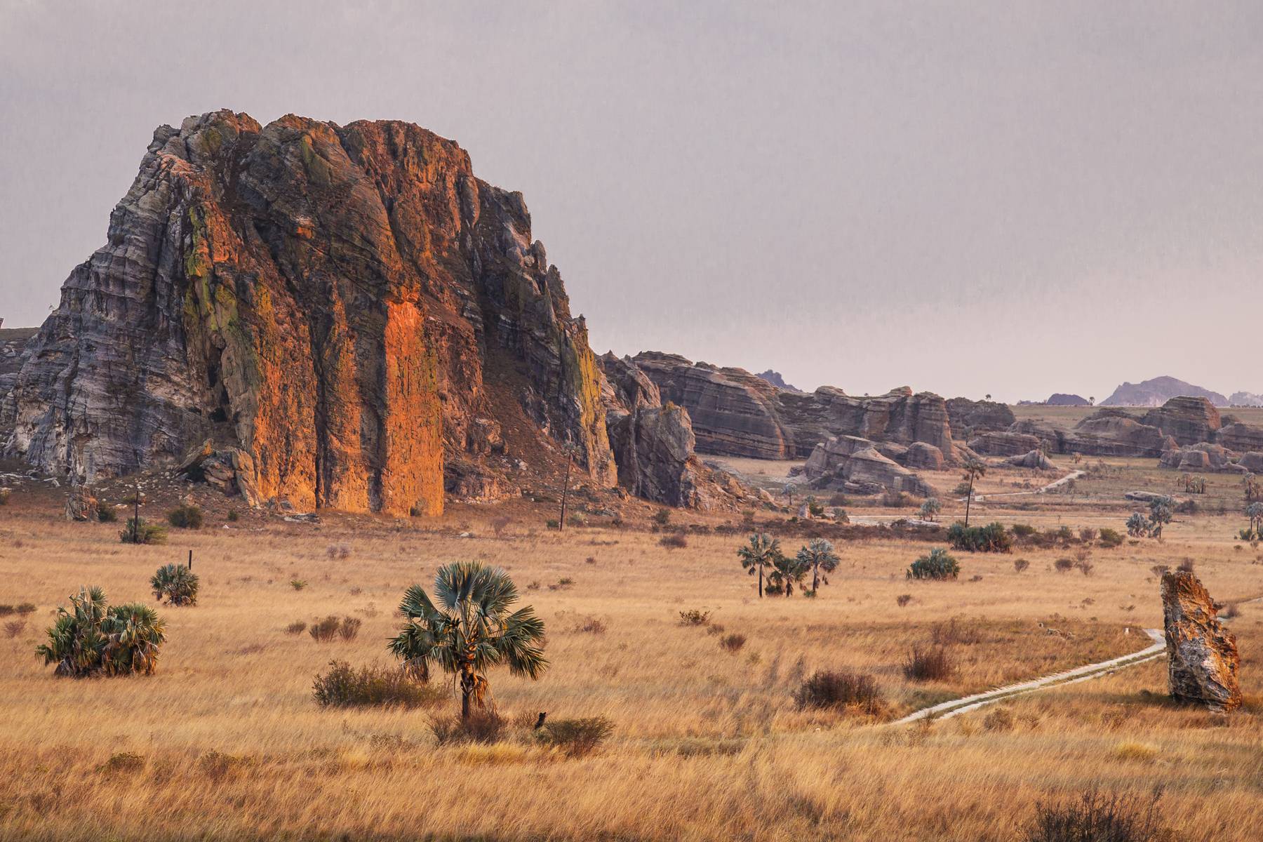 Isalo nationalpark med sin växlande natur